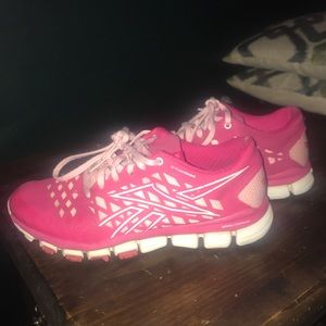 Pink Reebok shoes